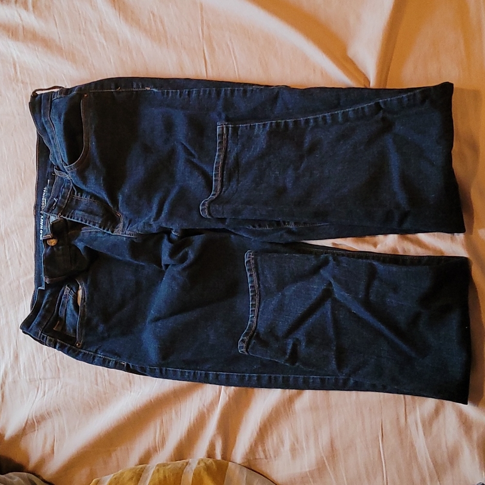 Old Navy Mid Rise Dark Jeans